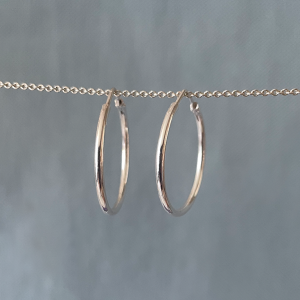 créoles lisses 28 mm