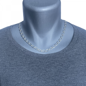 collier chaîne gourmette allongée