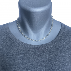 collier chaîne gourmette allongée